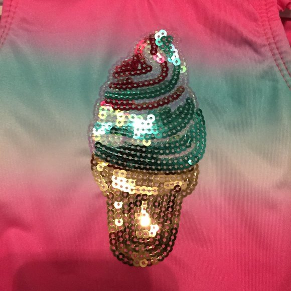 Ice Cream Cone Bathing Suit Size 12 Months - Picture 3 of 8